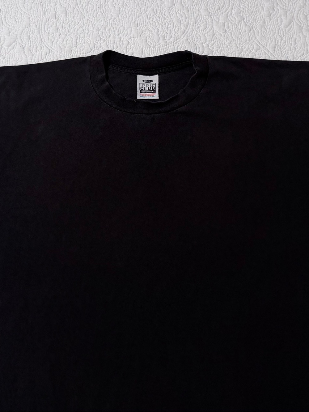 Pro Club Heavyweight | 4XL Tall | Black T-Shirt | 4XT